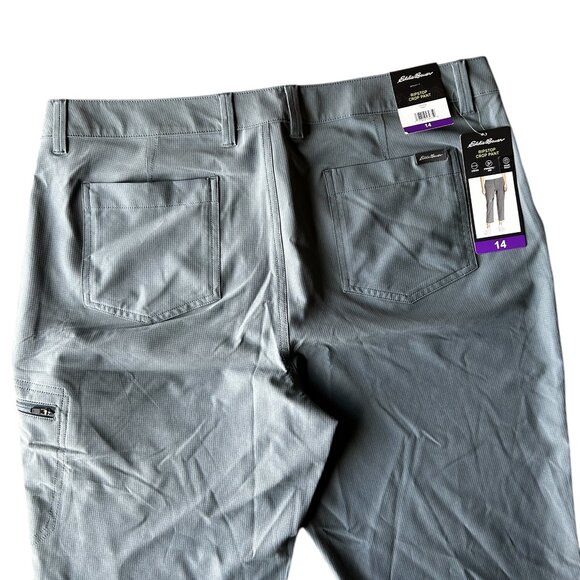 Eddie Bauer Women's Ripstop Capri Gray Size 14 - Picture 10 of 12